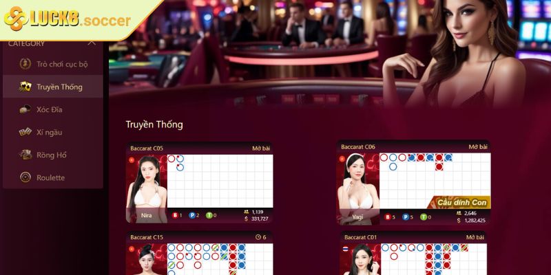 Casino Trực Tuyến LUCK8 - Khám Phá Kho Game Hấp Dẫn 2025 2 Sảnh Đông Âu chuyên nghiệp